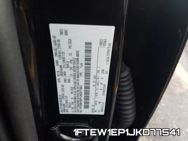 1FTEW1EP1JKD77541 фото 2