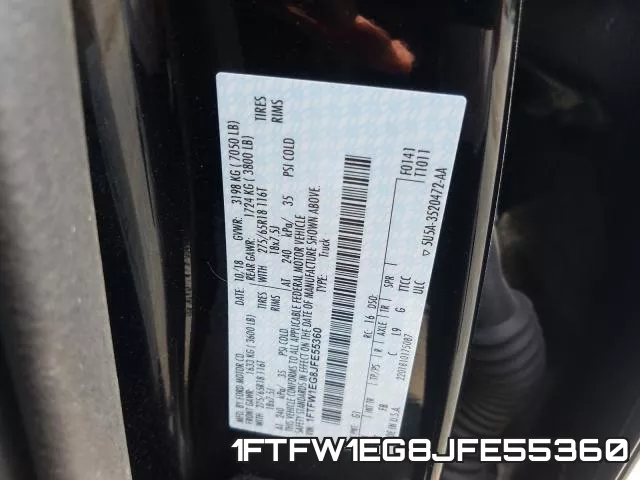 1FTFW1EG8JFE55360 фото 2