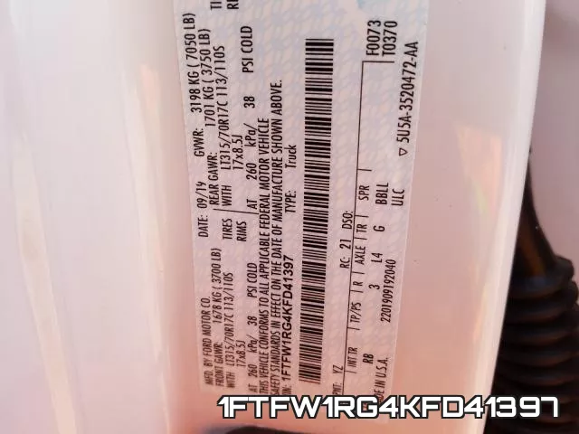 1FTFW1RG4KFD41397 фото 2