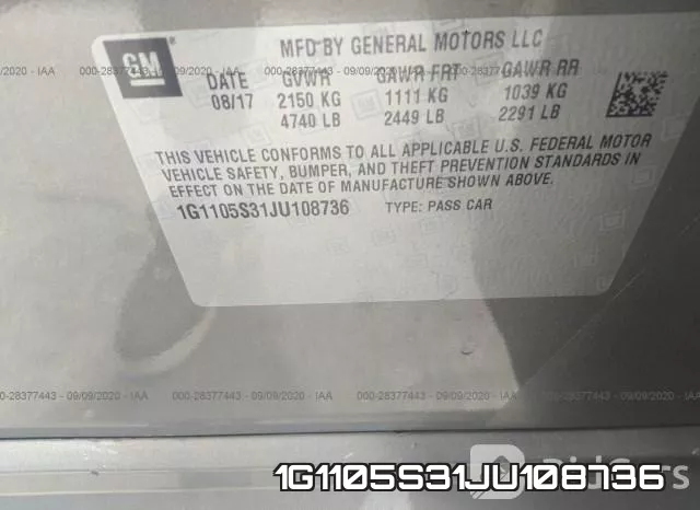 1G1105S31JU108736 фото 10