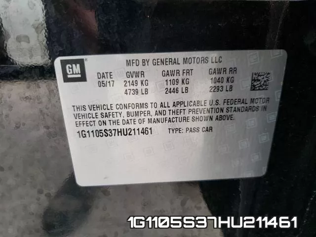 1G1105S37HU211461 фото 2