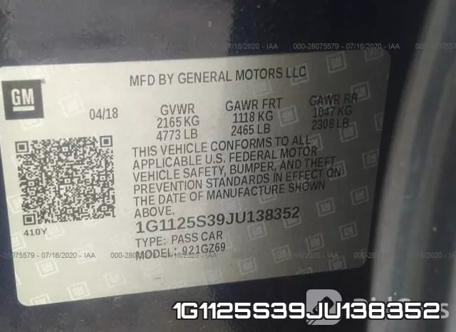 1G1125S39JU138352 фото 10