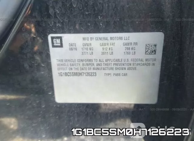 1G1BC5SM0H7126223 фото 10