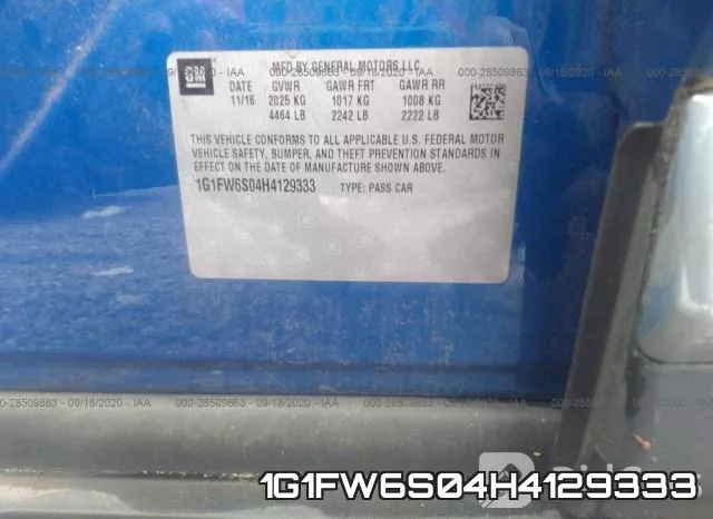 1G1FW6S04H4129333 фото 10