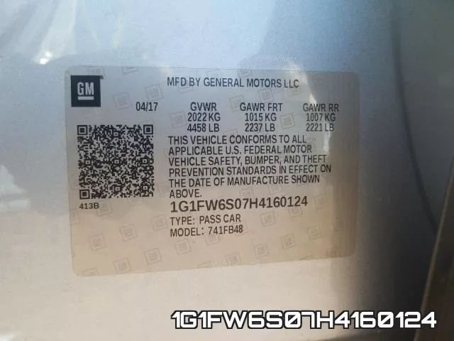 1G1FW6S07H4160124 фото 2