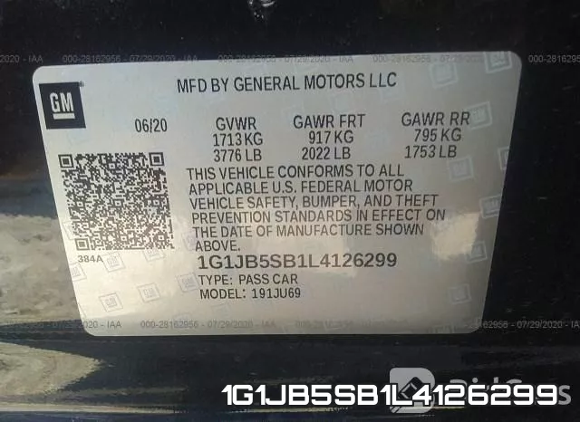 1G1JB5SB1L4126299 фото 10