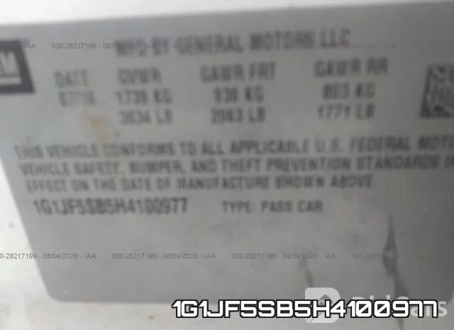 1G1JF5SB5H4100977 фото 10