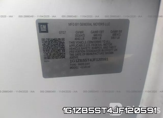 1G1ZB5ST4JF120591 фото 10