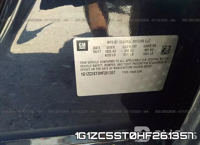 1G1ZC5ST0HF261357 фото 10
