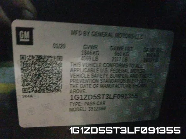 1G1ZD5ST3LF091355 фото 2