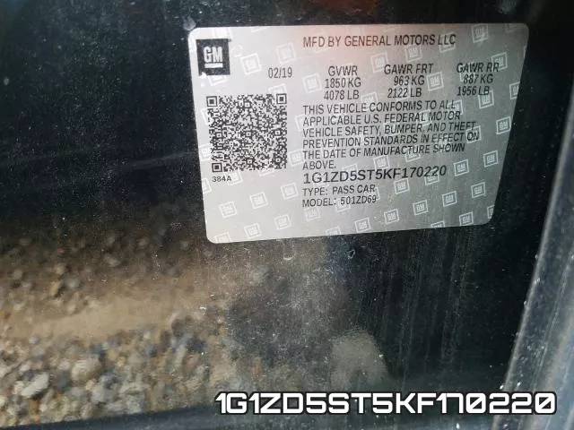 1G1ZD5ST5KF170220 фото 2