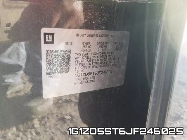 1G1ZD5ST6JF246025 фото 2