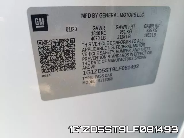 1G1ZD5ST9LF081493 фото 2
