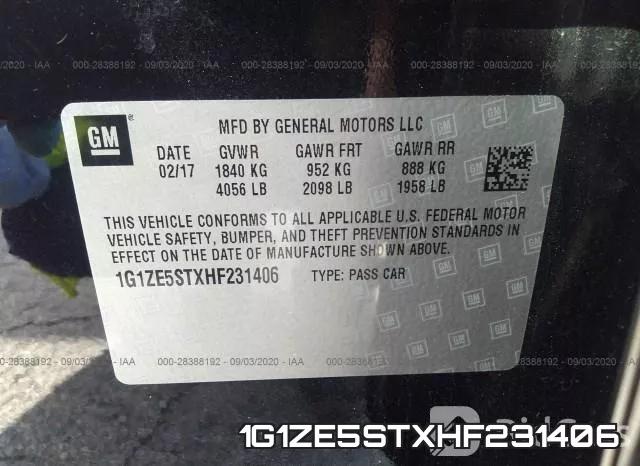 1G1ZE5STXHF231406 фото 10