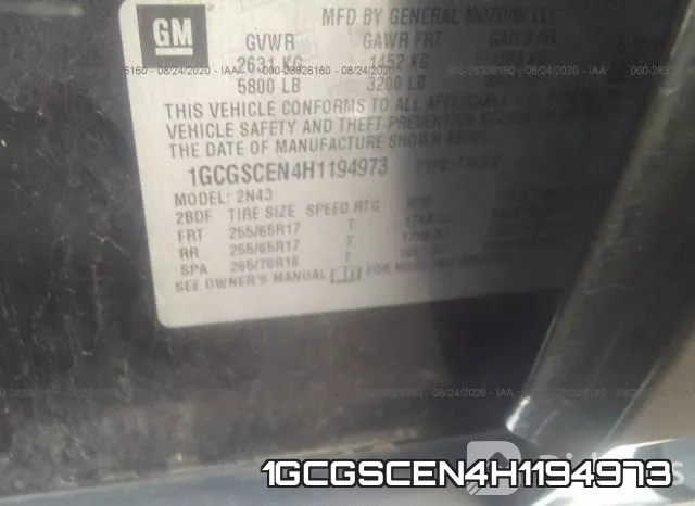 1GCGSCEN4H1194973 фото 10