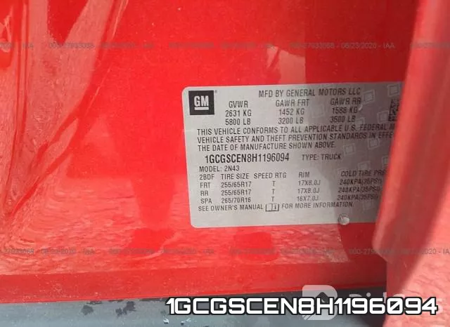 1GCGSCEN8H1196094 фото 10