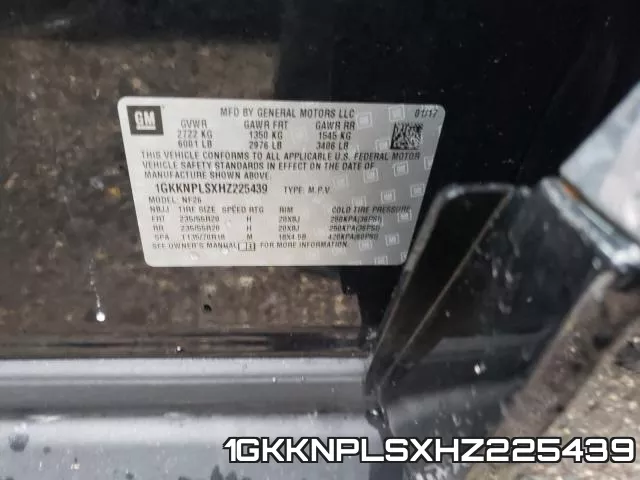 1GKKNPLSXHZ225439 фото 2