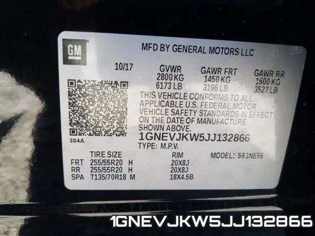 1GNEVJKW5JJ132866 фото 2