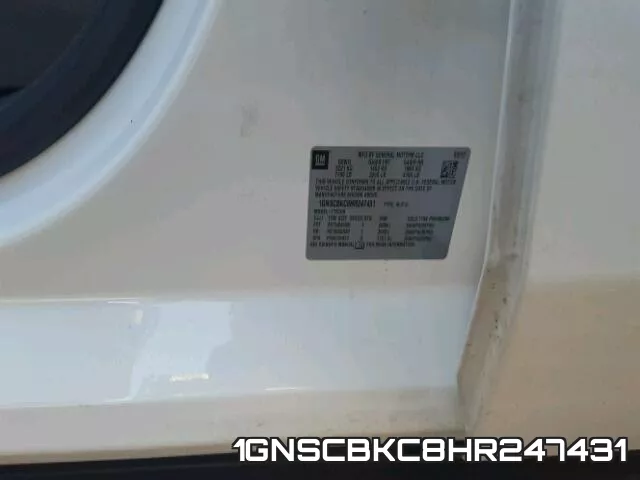 1GNSCBKC8HR247431 фото 2
