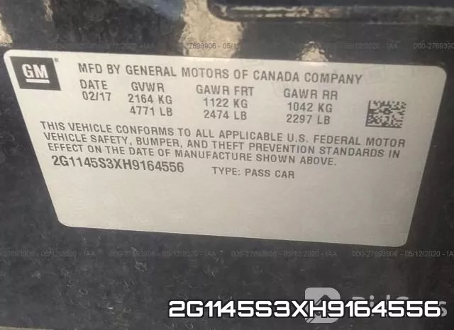 2G1145S3XH9164556 фото 10