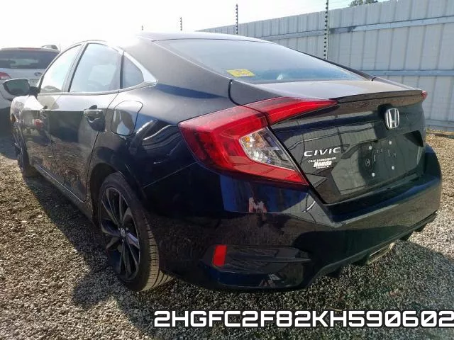 2HGFC2F82KH590602 фото 4