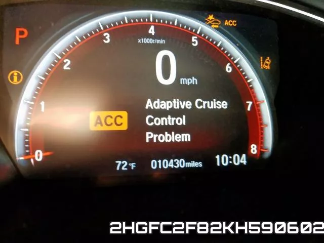 2HGFC2F82KH590602 фото 9