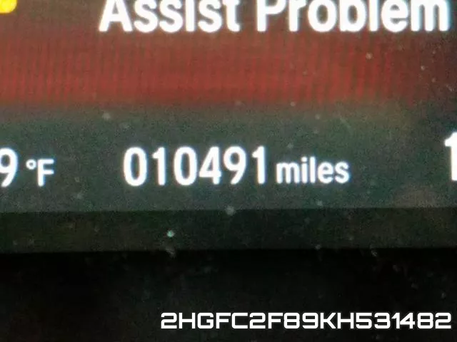 2HGFC2F89KH531482 фото 9