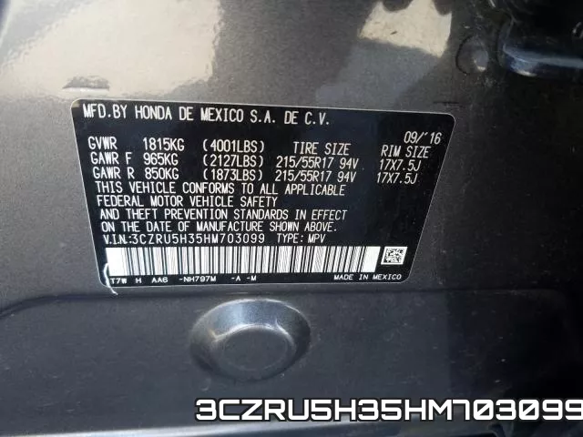 3CZRU5H35HM703099 фото 2