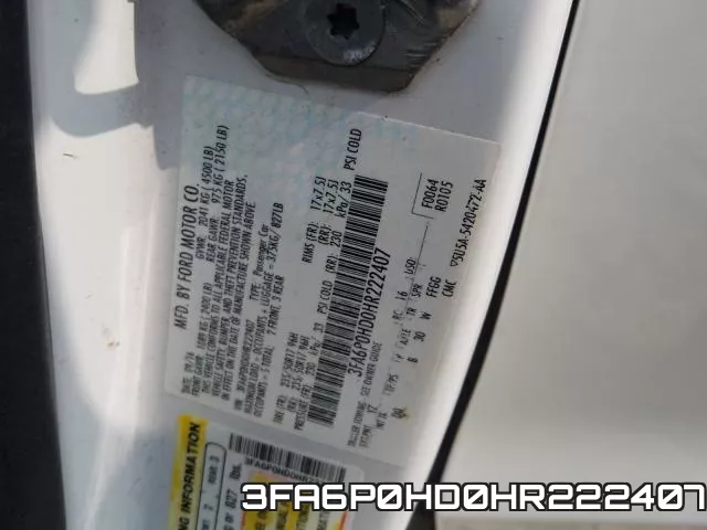 3FA6P0HD0HR222407 фото 2