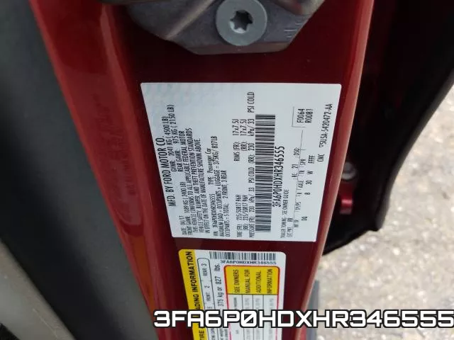 3FA6P0HDXHR346555 фото 2