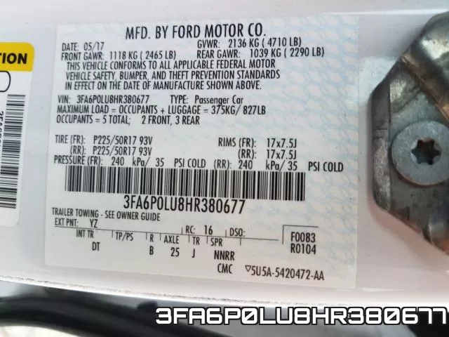 3FA6P0LU8HR380677 фото 2