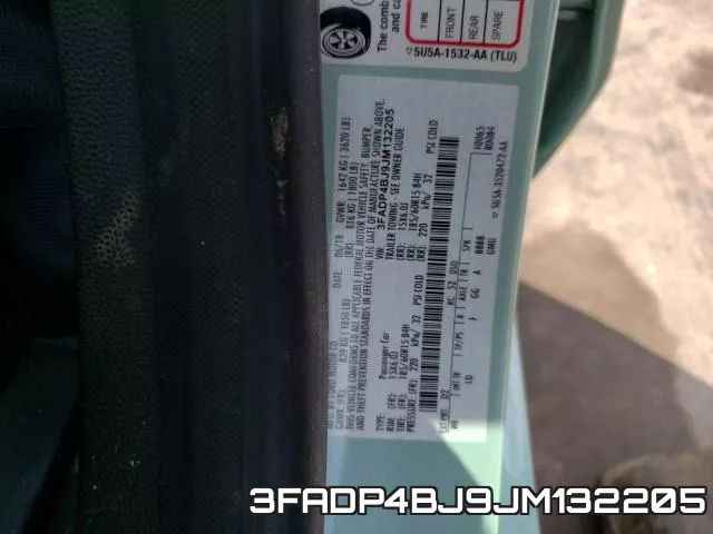 3FADP4BJ9JM132205 фото 2