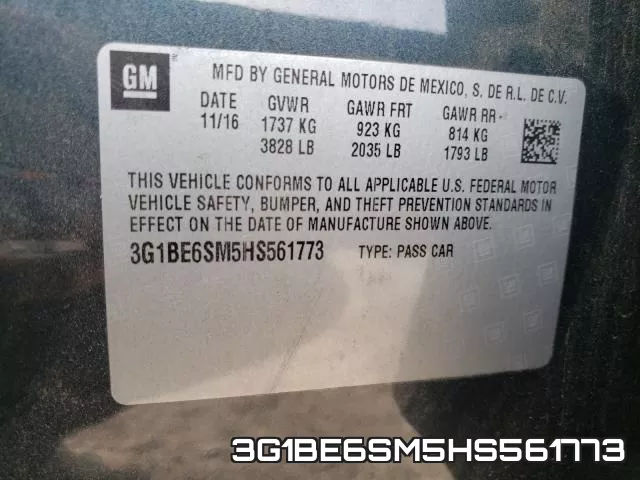 3G1BE6SM5HS561773 фото 2