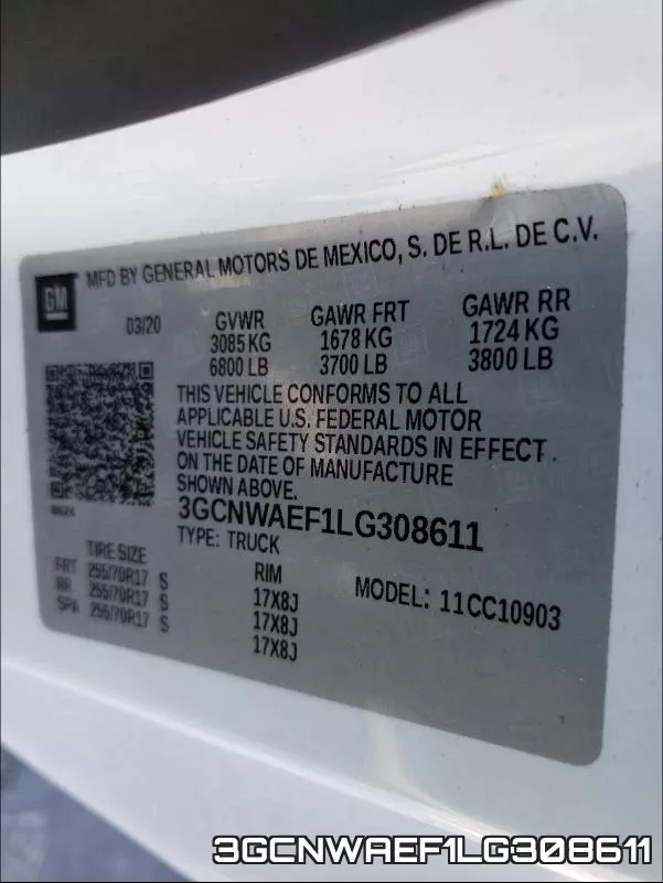 3GCNWAEF1LG308611 фото 2