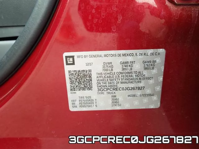 3GCPCREC0JG267827 фото 2
