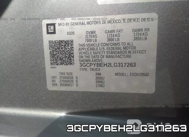 3GCPYBEH2LG317263 фото 10
