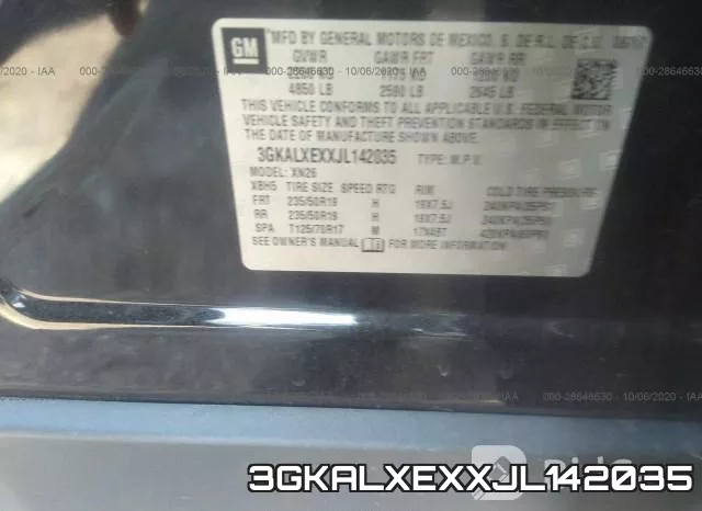 3GKALXEXXJL142035 фото 10