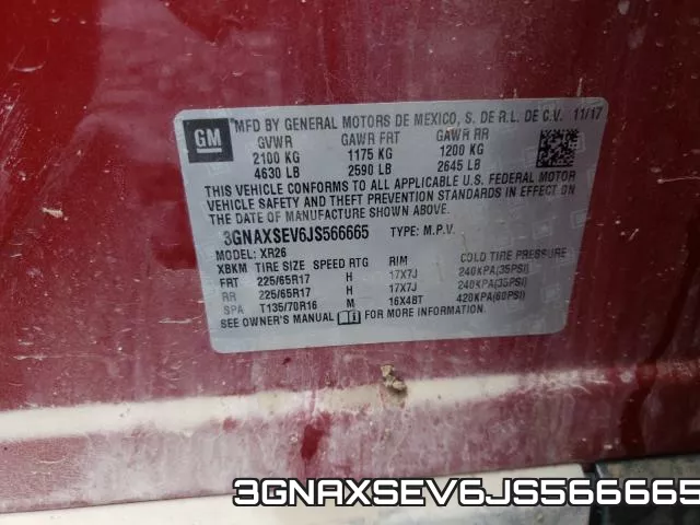 3GNAXSEV6JS566665 фото 2