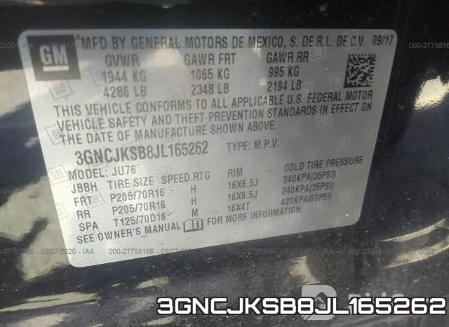 3GNCJKSB8JL165262 фото 10