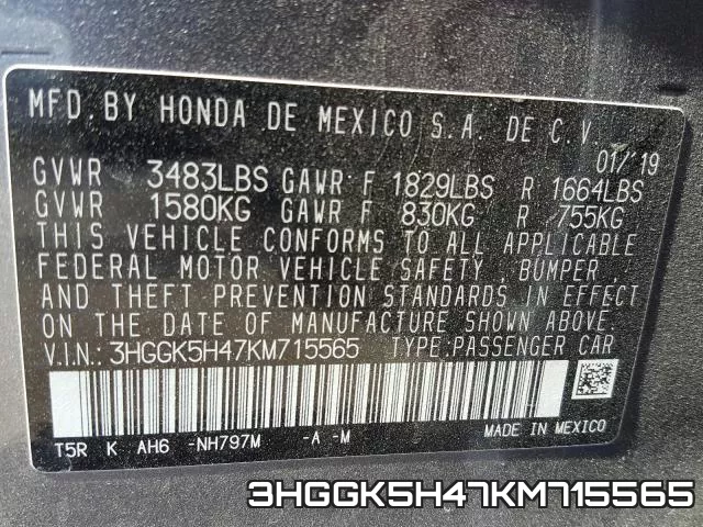 3HGGK5H47KM715565 фото 2