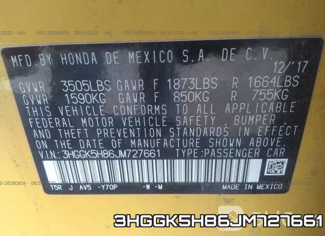 3HGGK5H86JM727661 фото 10