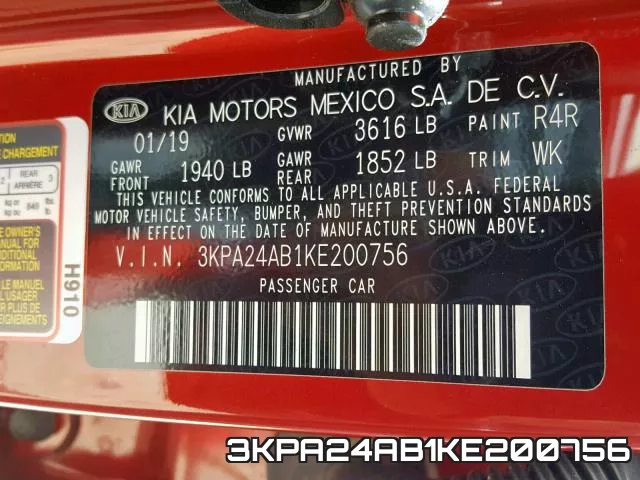3KPA24AB1KE200756 фото 2