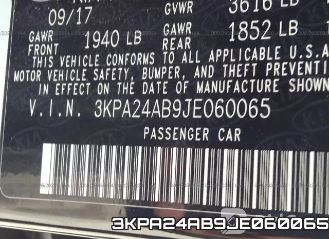 3KPA24AB9JE060065 фото 10