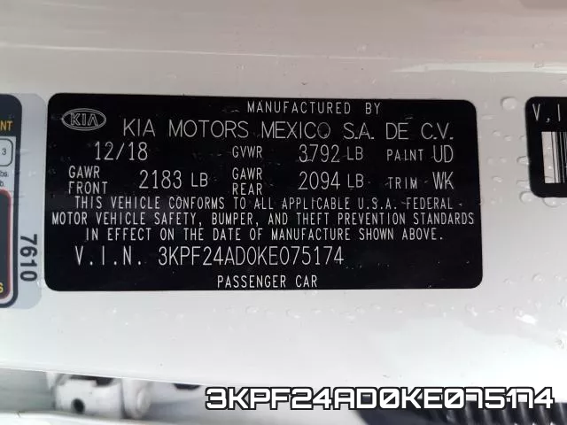 3KPF24AD0KE075174 фото 2