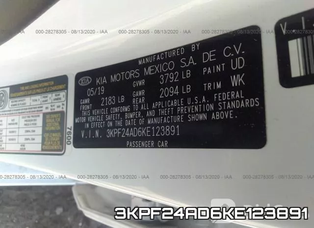 3KPF24AD6KE123891 фото 10