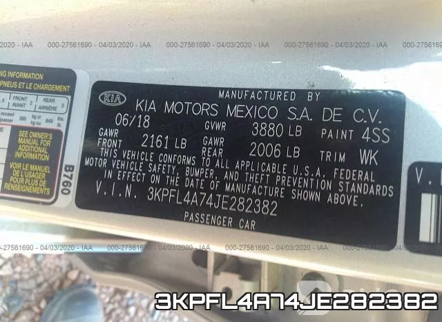 3KPFL4A74JE282382 фото 10