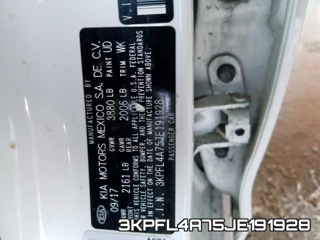 3KPFL4A75JE191928 фото 2