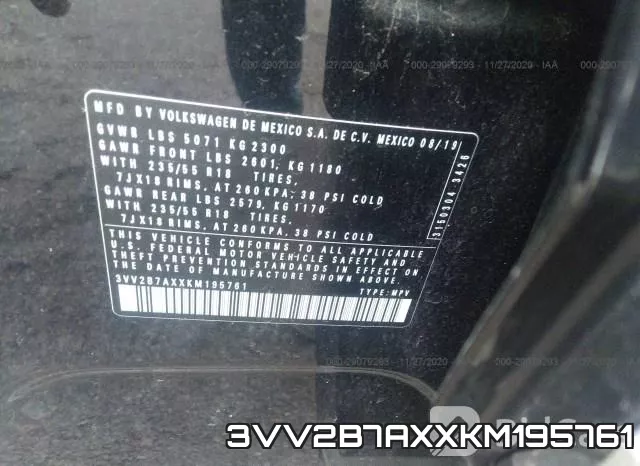 3VV2B7AXXKM195761 фото 10