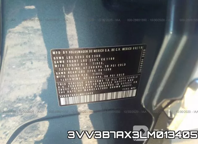 3VV3B7AX3LM013405 фото 9