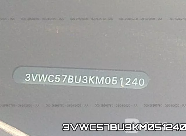 3VWC57BU3KM051240 фото 10